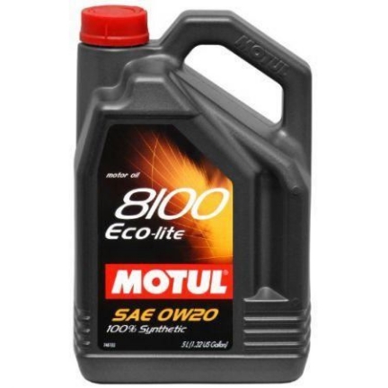 Picture of MOTUL 8100 0W-20 Synthetic Motor Oil (5 Liters)