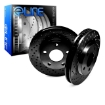 Picture of R1 Concepts GR86/FR-S E-Line  Drilled and Slotted Front Brake Rotors (Black) - 2013-2020 BRZ/FR-S/86, 2022+ BRZ/GR86