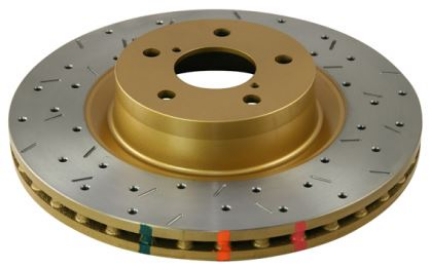 Picture of DBA Dual Drilled & Slotted T3 4000 Series Rotor (Front) - 2013-2020 BRZ/FR-S/86