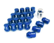 Picture of DURA-NUT L32 STRAIGHT TYPE 12X1.25 16 LUG + 4 LOCK SET - BLUE ALMITE 