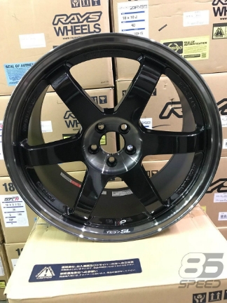 Picture of Volk TE37SL 18x9.5 +40 5x100 Pressed Double Black Wheel