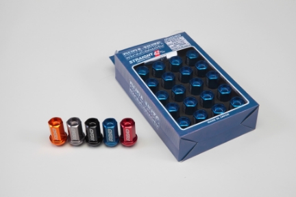 Picture of Rays Dura-Nut L42 12x1.25 Straight Type Blue Lug Nuts w/Locks