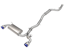 Picture of aFe Takeda 2-1/2 IN to 3 IN 304 Stainless Steel Cat-Back Exhaust System w/ Blue Flame Tip - 2020+ GR Supra 2.0