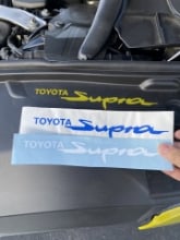Picture of Engine Bay Logo Sticker Kit - 2020+ MKV Toyota Supra
