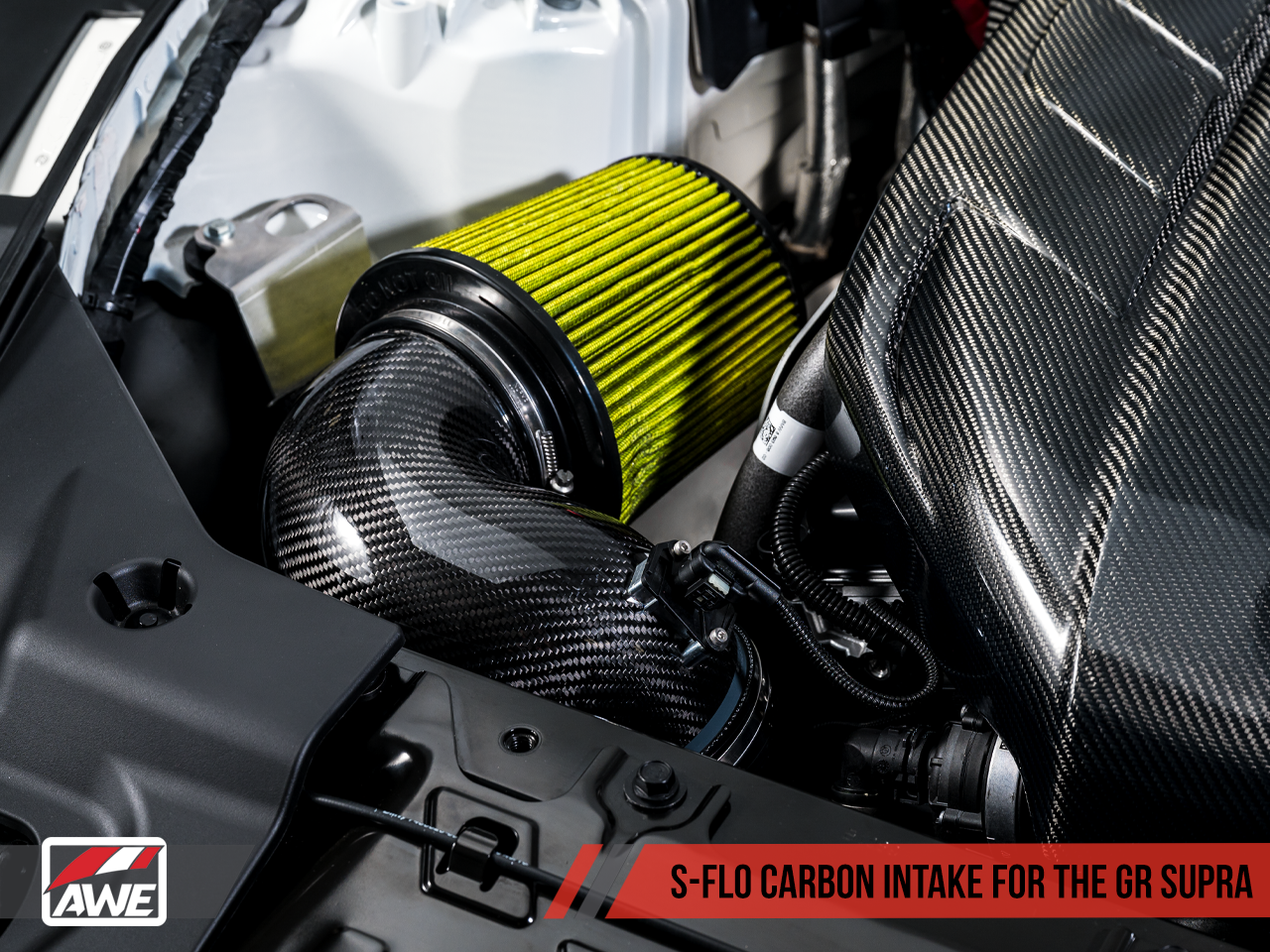 AWE Tuning S-FLO Carbon Intake Lid for 2020+ GR Supra (2660-15019)