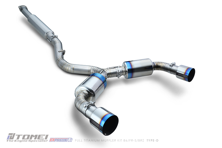 Tomei Full Titanium Muffler Kit Expreme Ti Type D - 2013-2020 BRZ/FR-S ...