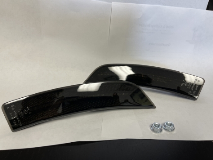 Picture of 86SpeedOEM Style Front Bumper Reflector Lights - Smoked Lens/Amber LED - 2022+ BRZ/GR86