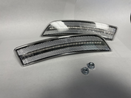 Picture of 86Speed OEM Style Front Bumper Reflector Lights - Clear Lens/Amber LED - 2022+ BRZ/GR86