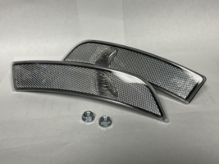 Picture of 86SpeedOEM Style Protruding Front Bumper Reflector Lights - Clear Lens/Amber LED - 2022+ BRZ/GR86