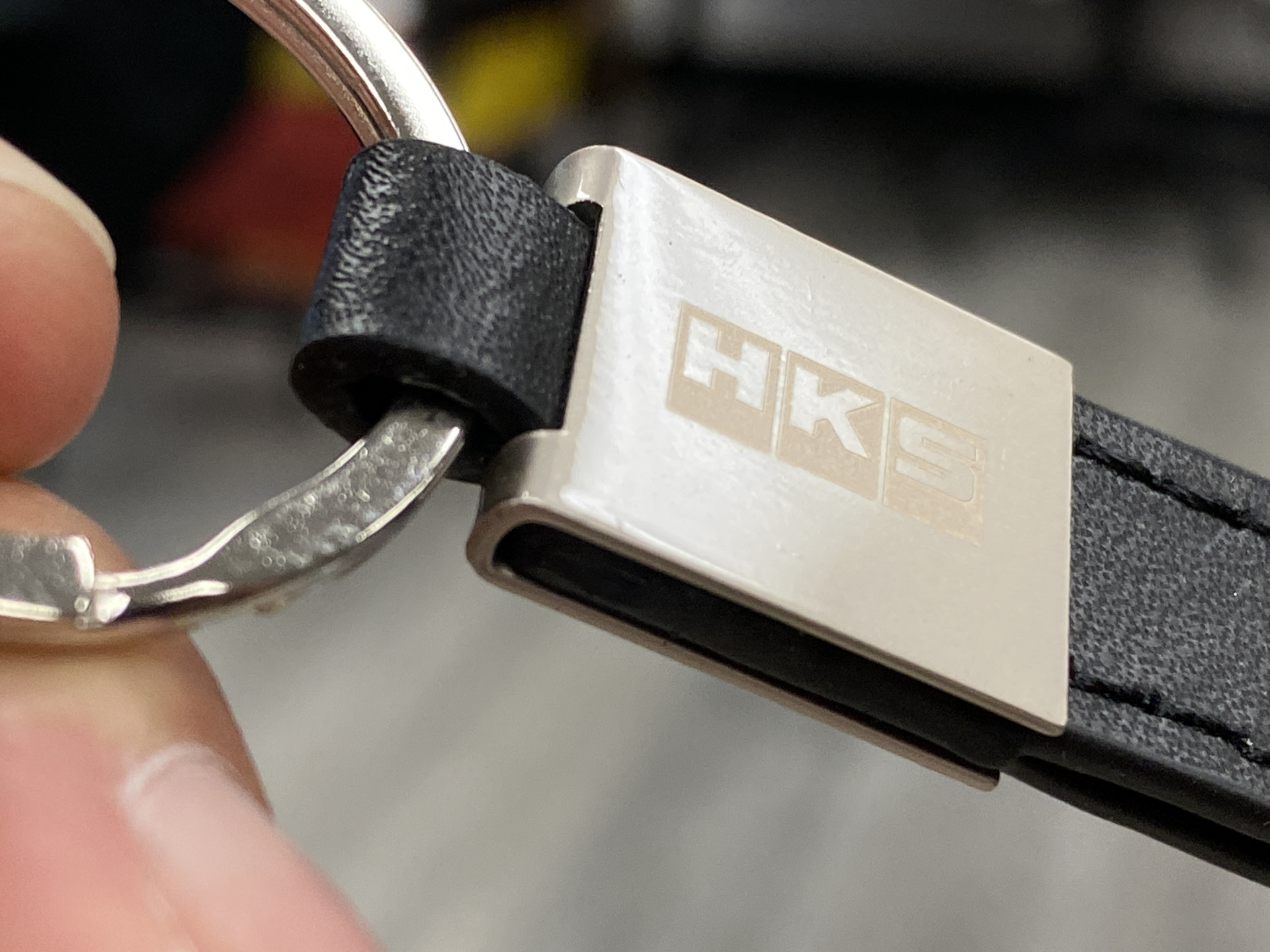 HKS Black Leather Keychain. Speed Industry | Aftermarket Performance ...