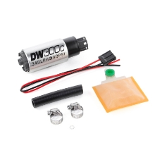 Picture of DeatschWerks 340lph DW300C Compact Fuel Pump w/ Universal Install Kit (w/o Mounting Clips) - Universal Fit