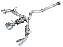 Picture of AWE Track Edition Exhaust Non-Resonated (Chrome) - 2023+ GR Corolla