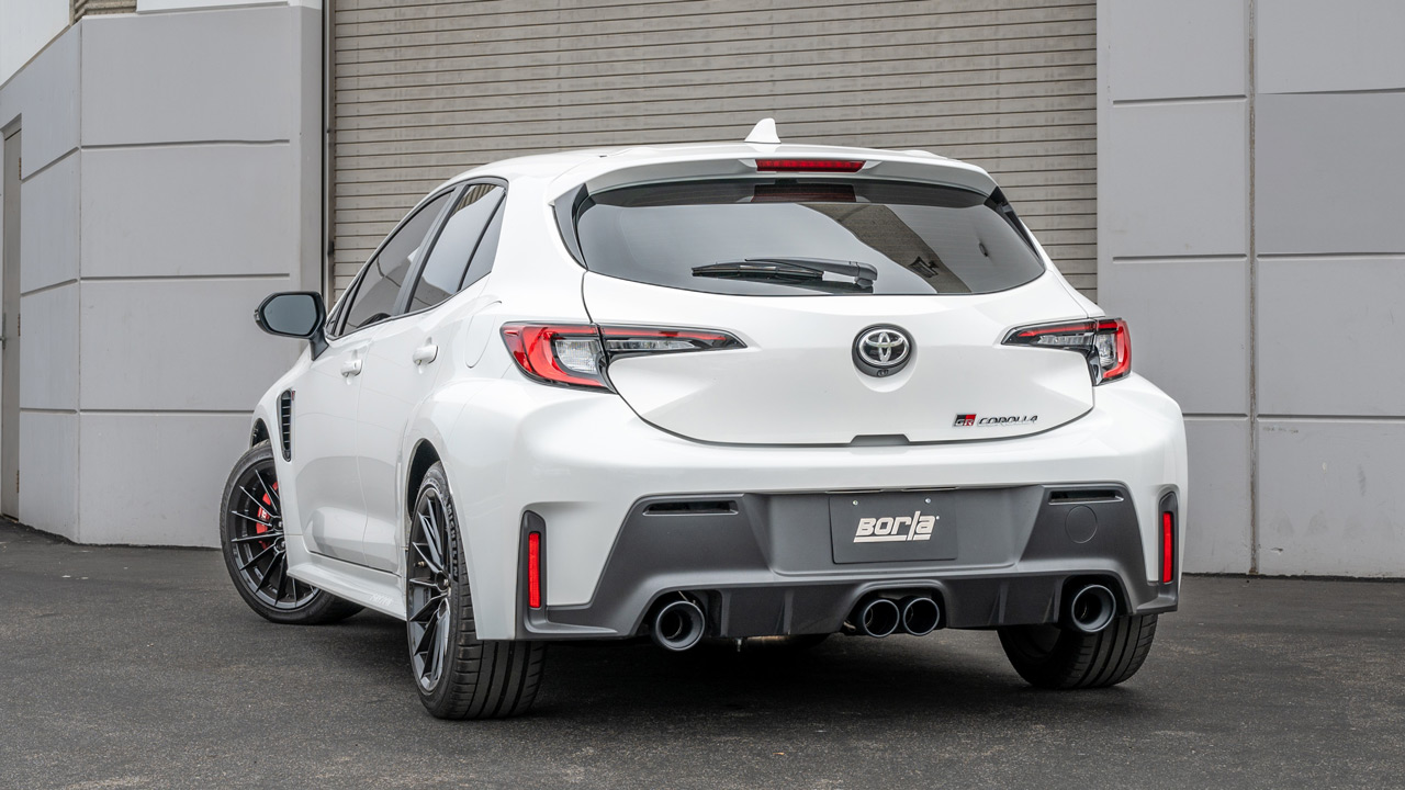 Borla GR Corolla ATAK Cat-Back Exhaust (Black Chrome Tips) - 2023+ GR ...