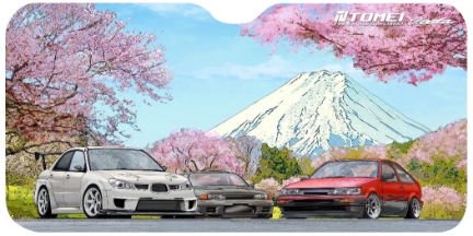 Picture of Tomei Sunshade GDB/R32/AE86 Cherry Blossom Mt. Fuji