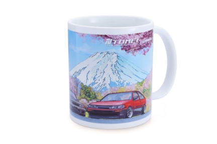 Picture of Tomei White Mug GDB/R32/AE86 Cherry Blossom Mt. Fuji