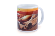 Picture of Tomei White Mug Evo Sunset Lake Kawaguchi