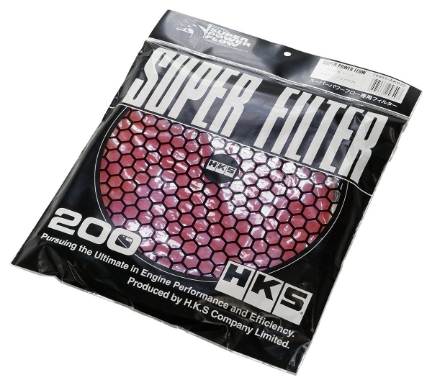 Picture of HKS Super Power Flow Element 200mm 2-Row Wet Air Filter (Red)