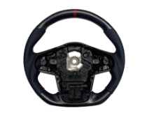 Picture of Rexpeed  Supra 2020+ Matte Carbon Fiber Red Stripe Leather Steering Wheel
