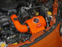 Picture of aFe Takeda Momentum Orange Edition Cold Air Intake System w/ Black Pro 5R Filter - 2022+ BRZ/GR86