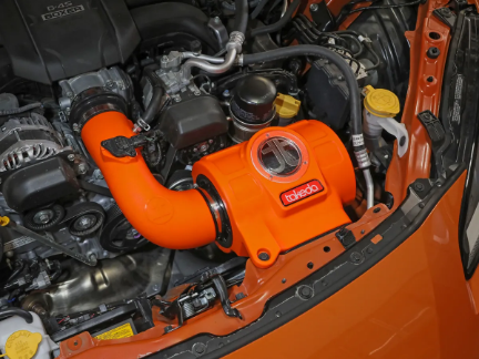 Picture of aFe Takeda Momentum Orange Edition Cold Air Intake System w/ Black Pro 5R Filter - 2022+ BRZ/GR86
