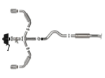 Picture of aFe Gemini GR Corolla XV 3 IN to 2-1/2 IN 304 Stainless Steel Cat-Back Exhaust System w/ Cut-Out (Polished Tip) - 2023+ GR Corolla