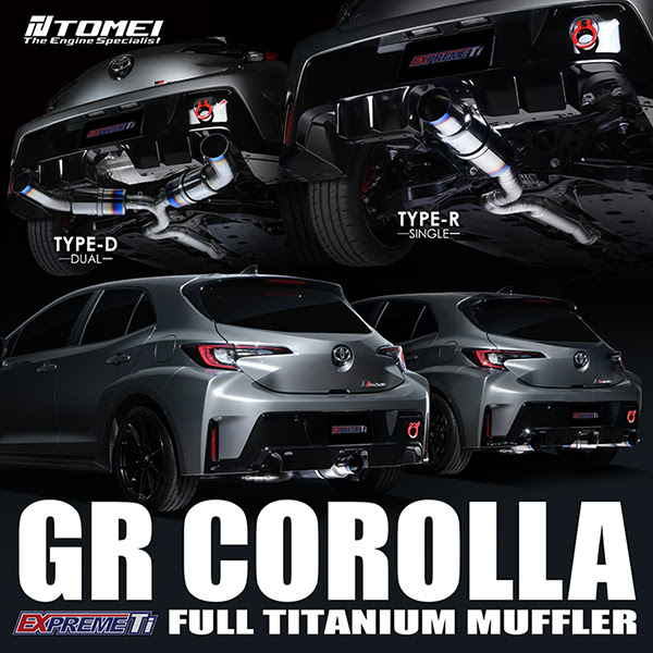 Tomei GR Corolla Full Titanium Expreme Ti Type-R - 2023+ GR Corolla ...