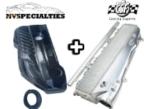 Picture of CSF B58 Charge-Air Cooler Manifold + NVS Engine Cover Combo - 2020+ GR Supra