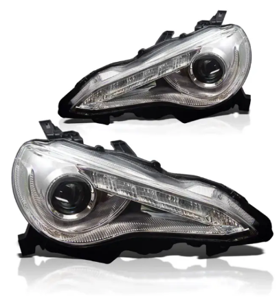 Picture of Winjet JDM-Style Series 10 Headlight with LED DRL - Chrome/Clear