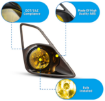 Picture of Winjet Yellow Fog Light Kit - 2013-2016 BRZ/FR-S (Wiring Kit included)