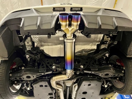 Picture of RK Titanium Track Edition Dual-Tip Center Exit Exhaust - 2023+ GR Corolla