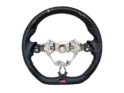 Picture of Rexpeed 2022+ GR86/BRZ Carbon Fiber & Leather Steering Wheel