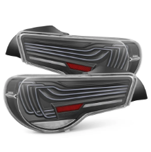 Picture of AlphaRex 2013-2020 FRS/BRZ/GT86 CSL Laser Style LUXX-Series LED Tail Lights (Black Clear)