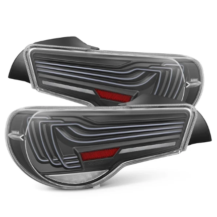 Picture of AlphaRex 2013-2020 FRS/BRZ/GT86 CSL Laser Style LUXX-Series LED Tail Lights (Black Clear)