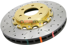 Picture of DBA 5000 Series Drilled & Slotted Rotor w/ Gold Hat (Front)