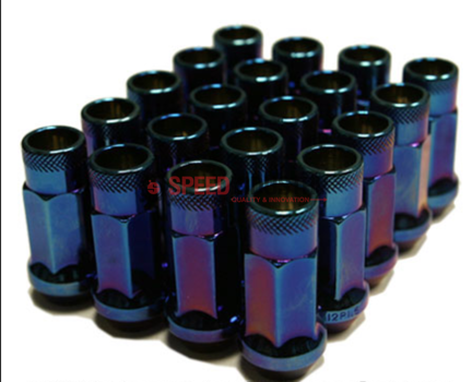 Picture of Muteki SR48 12x1.25 Lug Nuts - Burned Blue