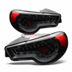 Picture of Winjet Taillights Scion FR-S / BRZ / 86 LED Tail Light - Black/Clear