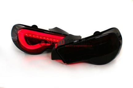 Picture of VSQ Valenti Style Sequential LED Taillights - Smoke Lens / Red Bar / Black Housing