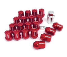 Picture of DURA-NUT L32 STRAIGHT TYPE 12X1.25 16 LUG + 4 LOCK SET -  RED ALMITE