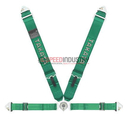Picture of Takata ASM Race 4-Point Snap-On Harness (Takata Green)
