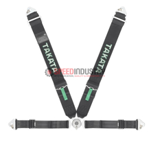 Picture of Takata ASM Race 4-Point Snap-On Harness (Black Version)