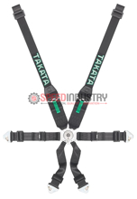 Picture of Takata Race Hans 6-Point Snap-On Harness (Black Version)