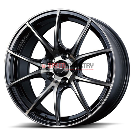 WedsSport SA10R 18x9.5 +45 5x100 Zebra Black Clear