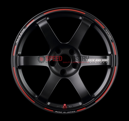 Picture of Volk TE37 SAGA Time Attack Edition 17x8.5 +44 5x100 Black/Red (Face 2) (DISCONTINUED)