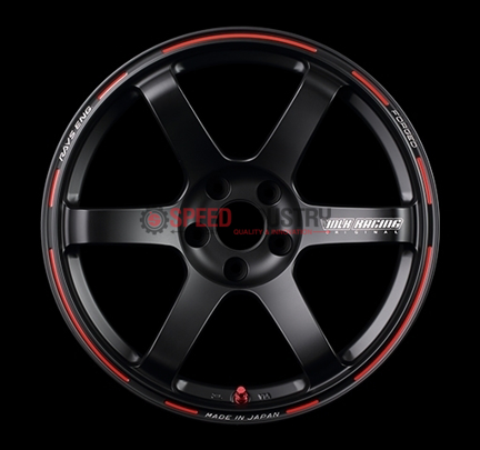 Picture of Volk TE37 SAGA Time Attack Edition 18x8 +44 5x100 Black/Red (Face 1) (DISCONTINUED)