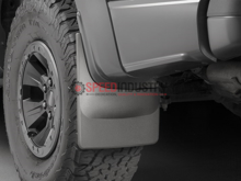 Picture of WeatherTech Rear No Drill Mud Flaps Black Raptor 17+ - 120073