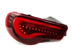 Picture of VRQ LED Sequential Taillights - Red Lens / White Bar / Black Housing