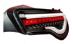 Picture of VRQ LED Sequential Taillights - Red Lens / White Bar / Black Housing