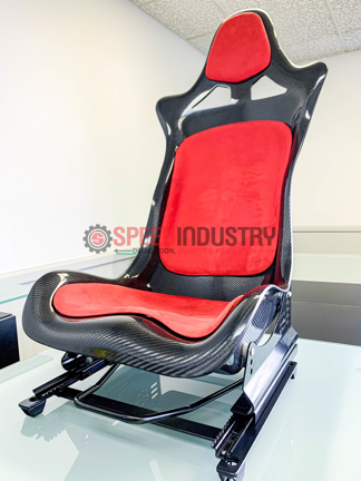 Picture of P2uned Carbon Seat with Suede Padding (Blue)-A90 MKV Supra GR 2020+