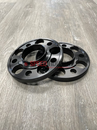 Picture of Black Machined 15mm 5x112 Hubcentric Spacer Pair-A90 MKV Supra 2020+