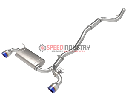 Picture of Takeda 2-1/2 IN to 3 IN 304 Stainless Steel Cat-Back Exhaust System w/ Blue Flame Tip